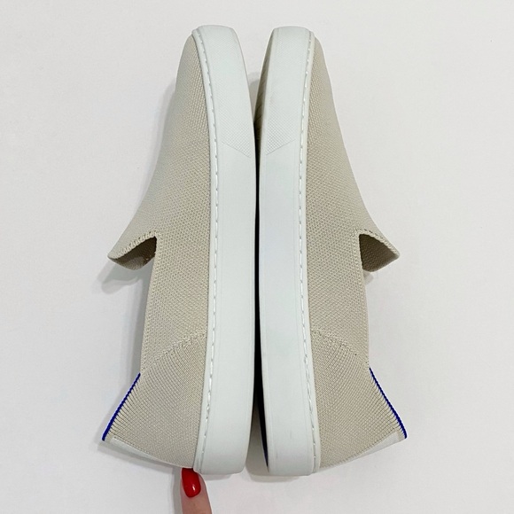 ROTHYS BEIGE SAND ORIGINAL SLIP ON SNEAKER KNIT SHOE - Picture 6 of 10